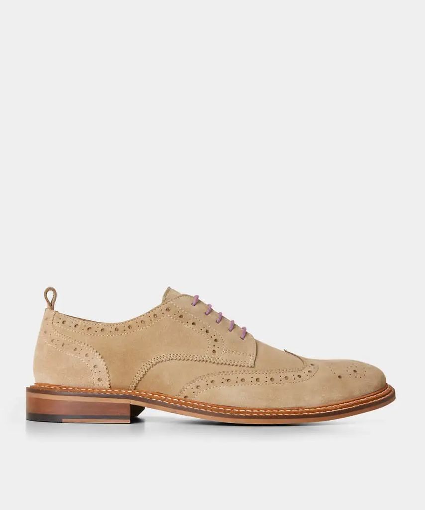 Double Rand Suede Brogues , Size 10