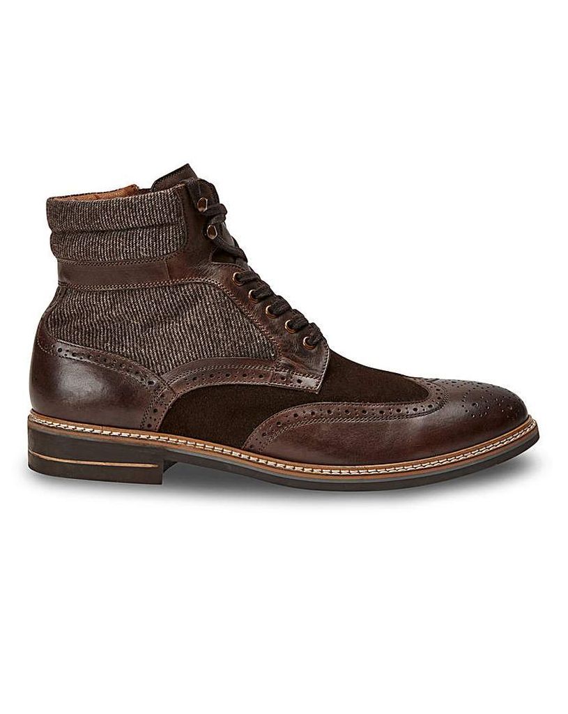 Leather Brogue Boots
