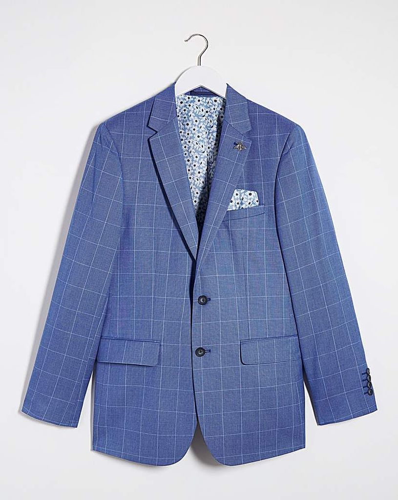 Blue Check Delta Regular Suit Jacket