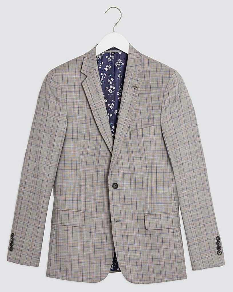 Grey Check Trevor Regular Suit Jacket