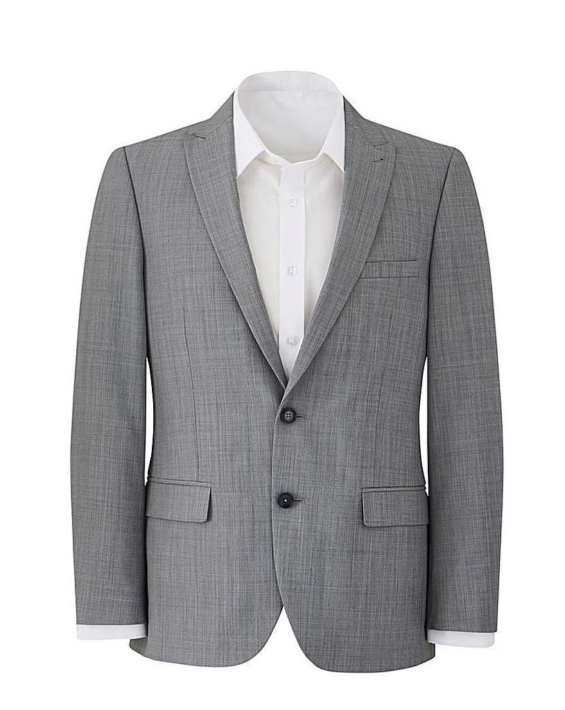 W&B London Grey Polywool Suit Jacket R