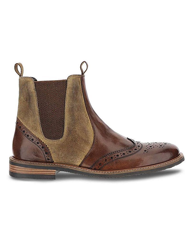 Rugged Leather Chelsea Boot