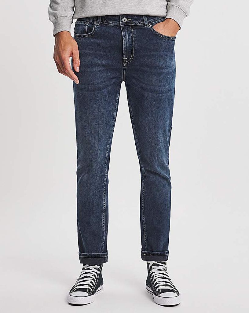 Premium Darkwash Slim Leg Jean