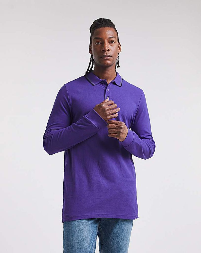 L/S Tipped Polo Long