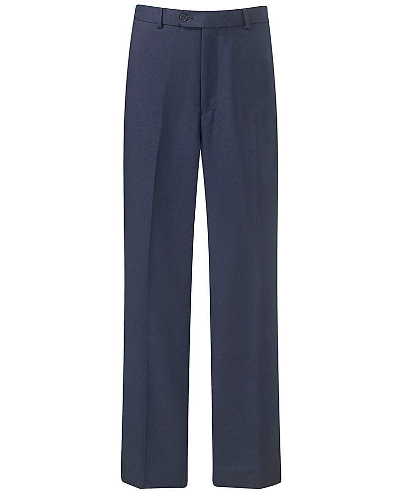 Plain Front Trousers 31in