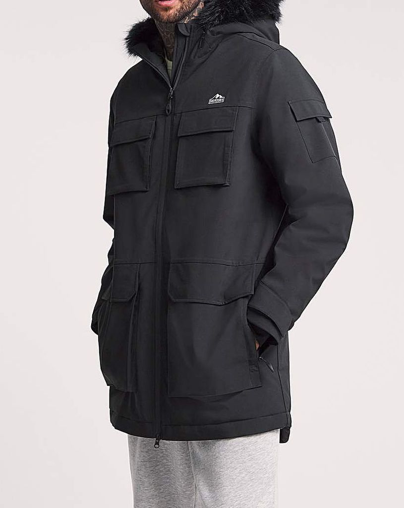 Black Insulated Parka