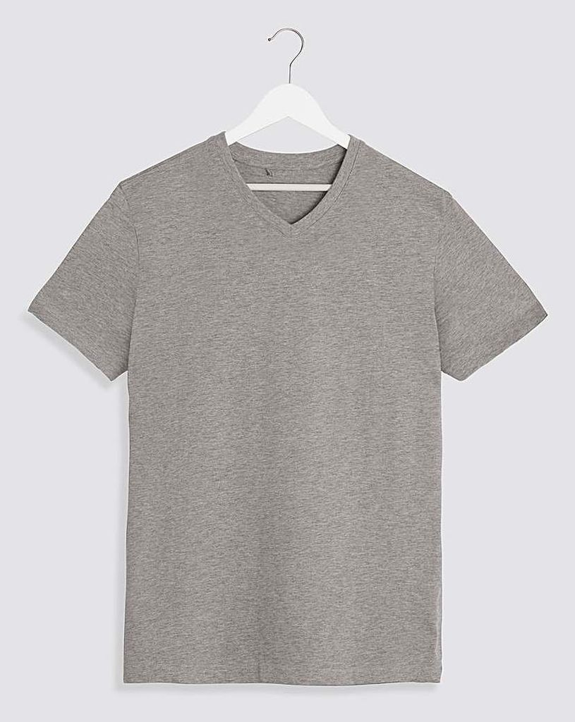 Marl V-Neck T-Shirt Long
