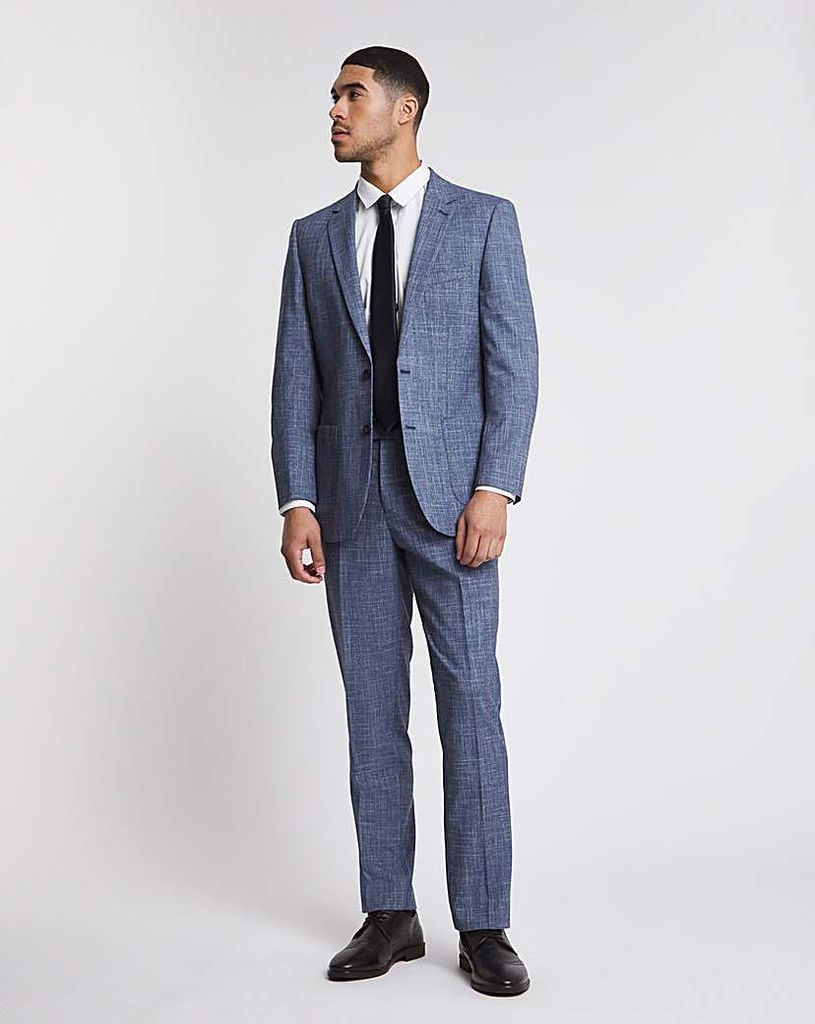 Textured Regular Fit Suit Trouser