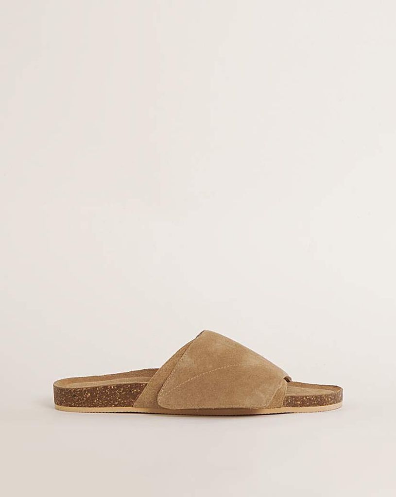 Suede Touch and Close Footbed Sandal WF