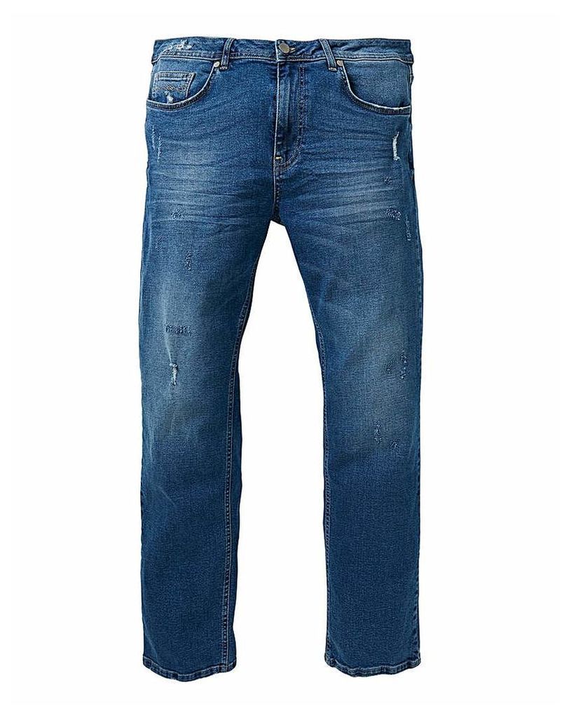 Loose Midwash Premium Wash Jeans