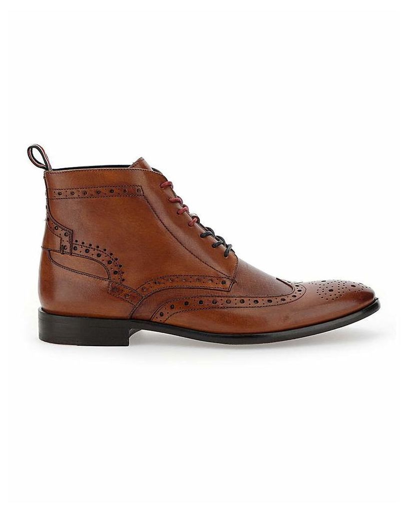 Peter Werth Leather Lace up Brogue Boot