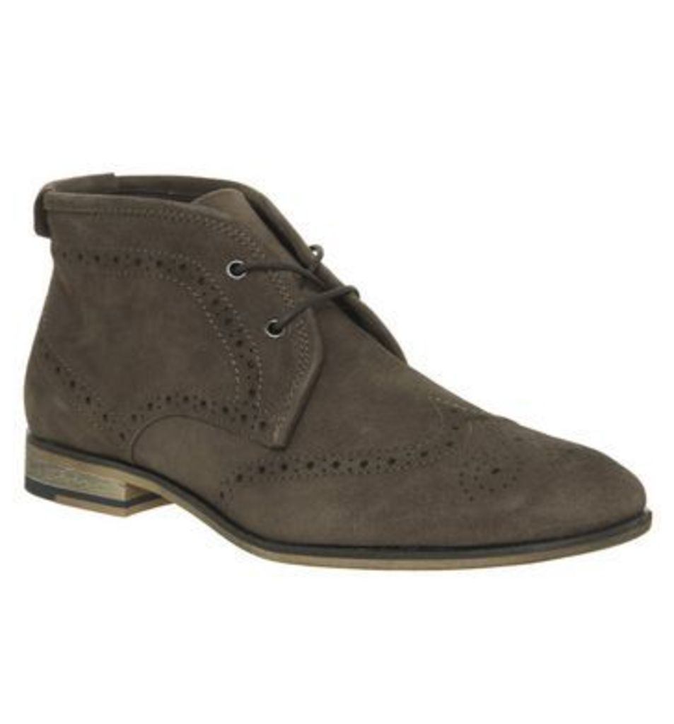 Office Impact Brogue Boot BROWN SUEDE