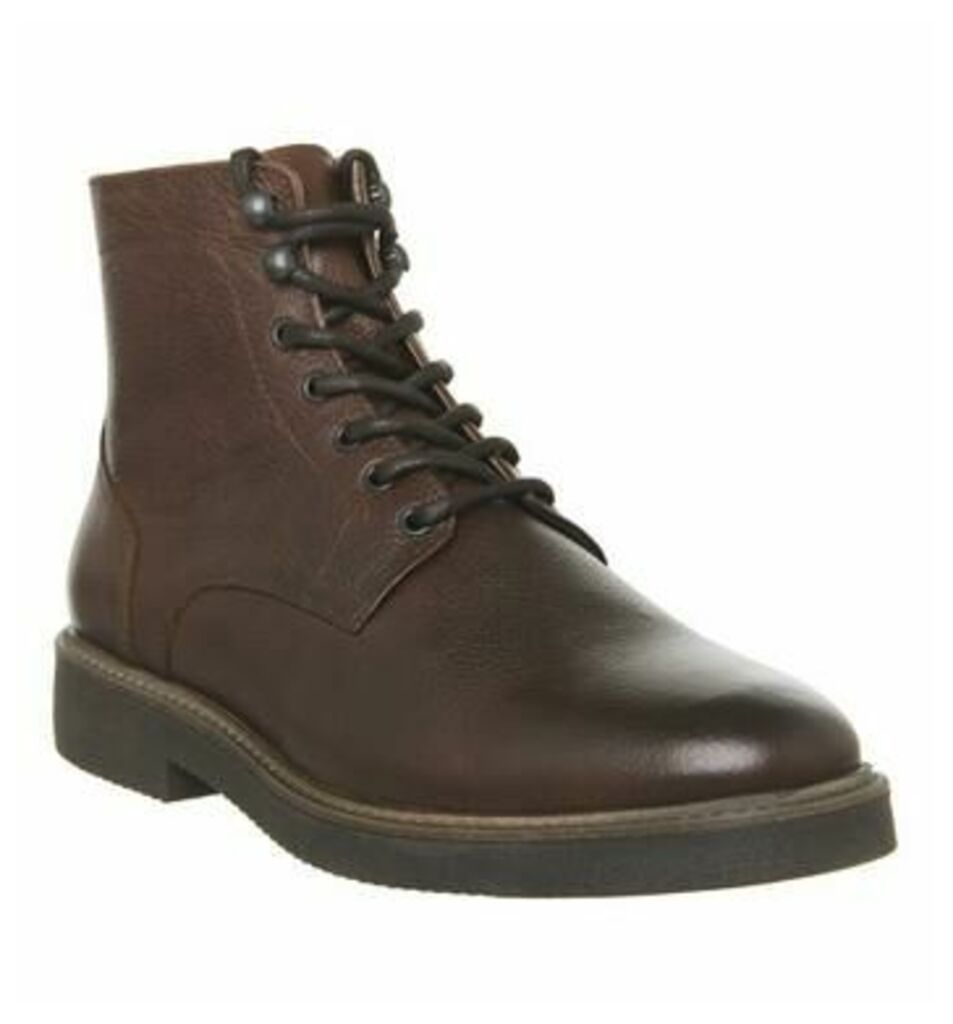 Office Immaculate Lace Boot TAN LEATHER