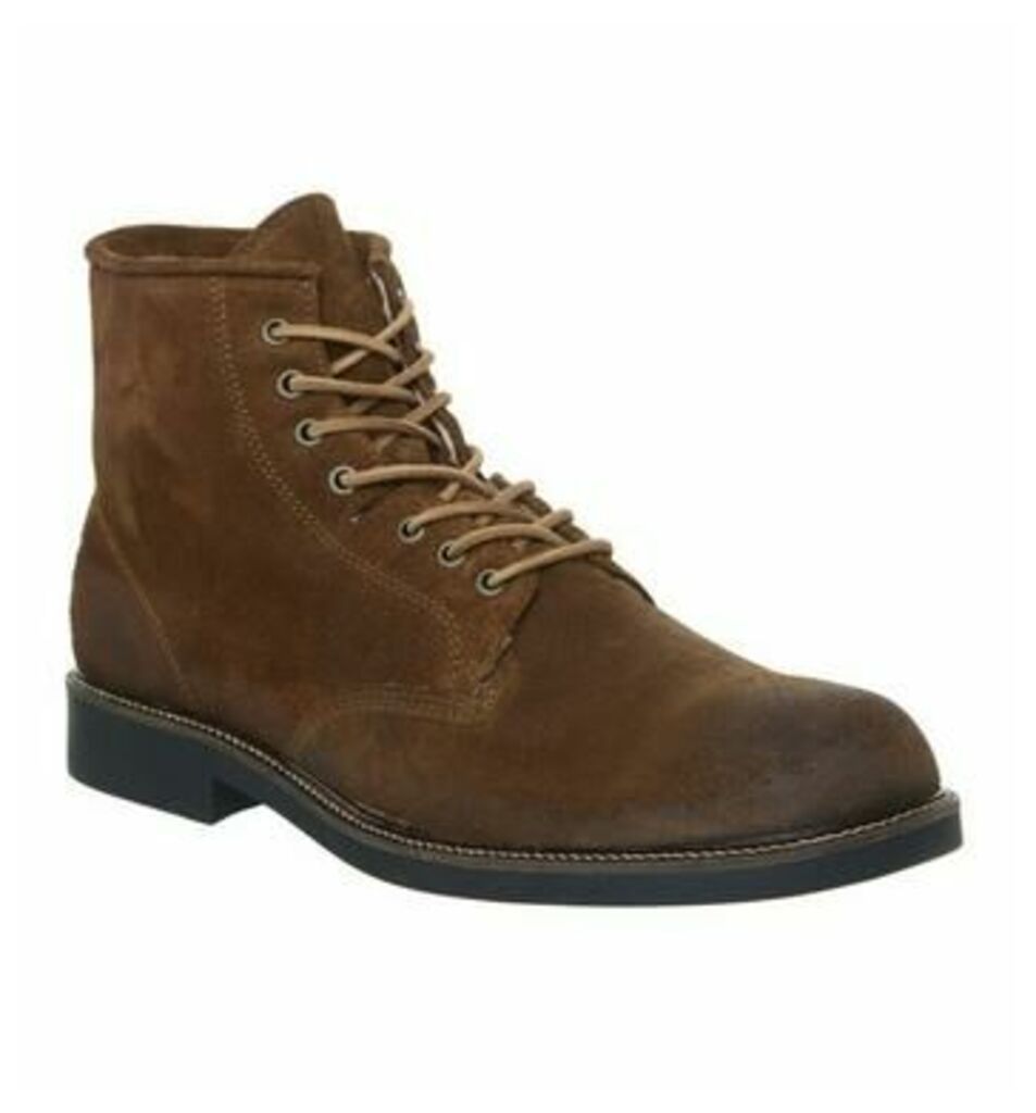 Ask the Missus Indulge Lace Boot RUST SUEDE