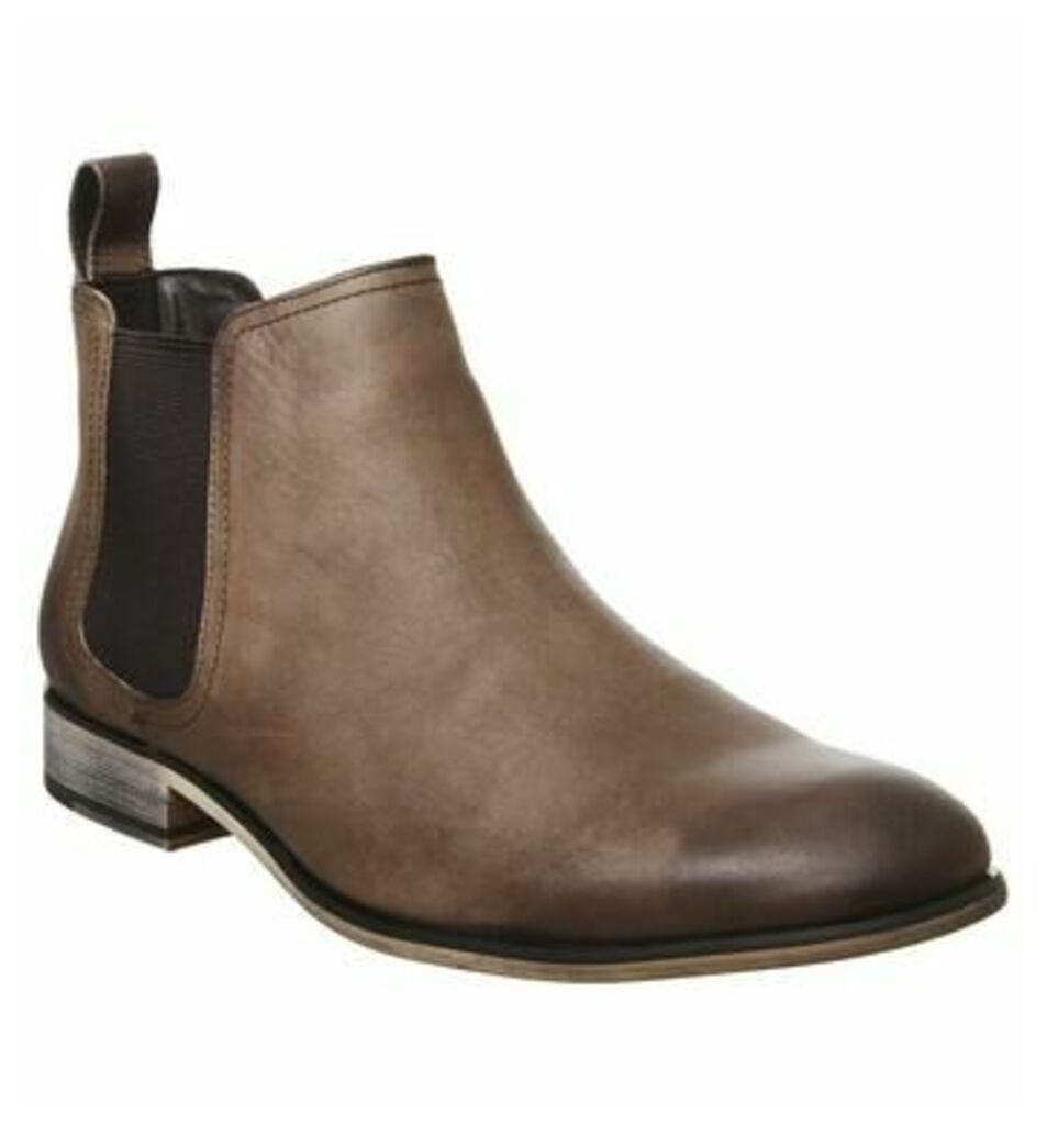 Office Barkley Chelsea Boot BROWN WAXY LEATHER