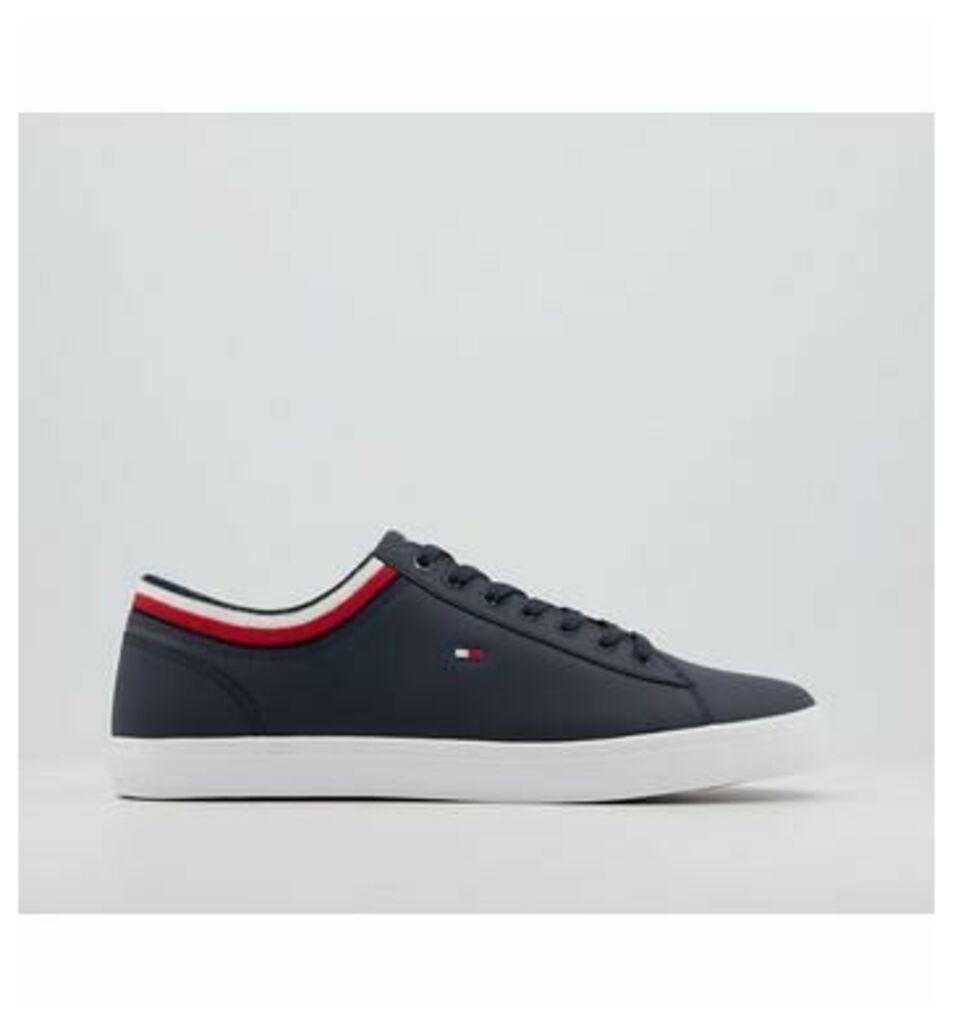 Essential Leather Sneaker NAVY FLAG