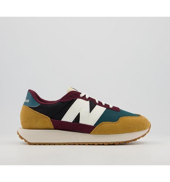 Ms237 Trainers YELLOW GREEN BURGUNDY NAVY Rubber