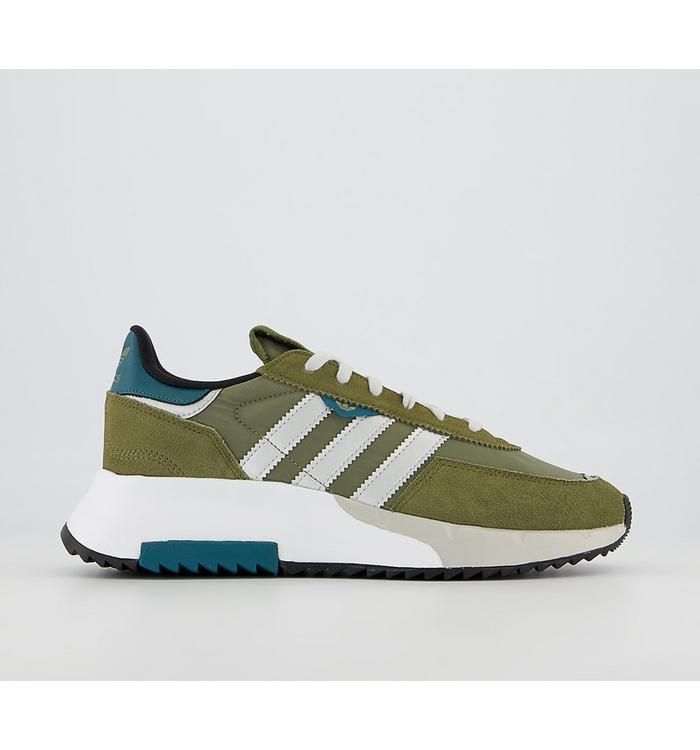 Retropy F2 Trainers ORBIT GREEN SILVER OLIVER Rubber