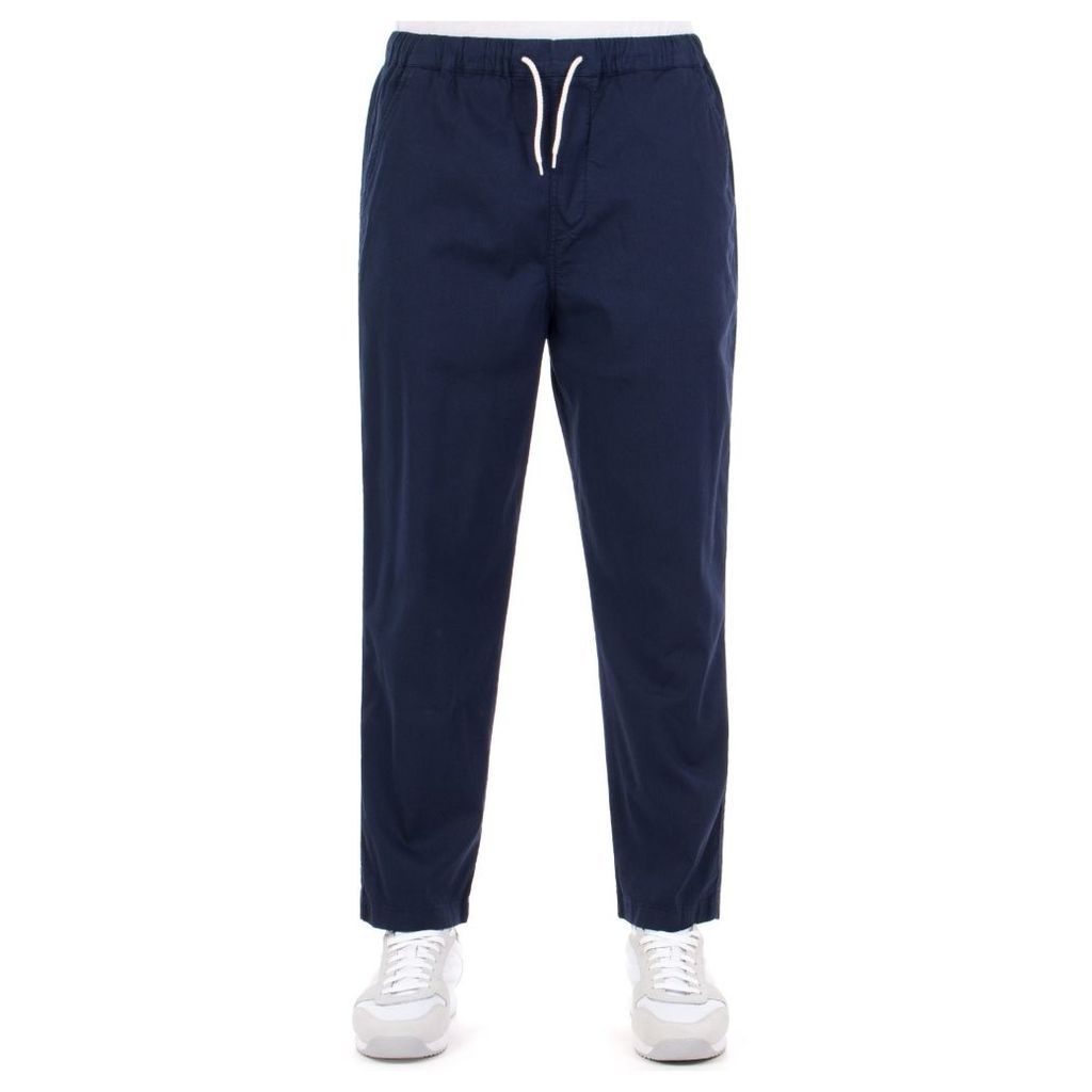 Trent Drawstring Trousers in Navy