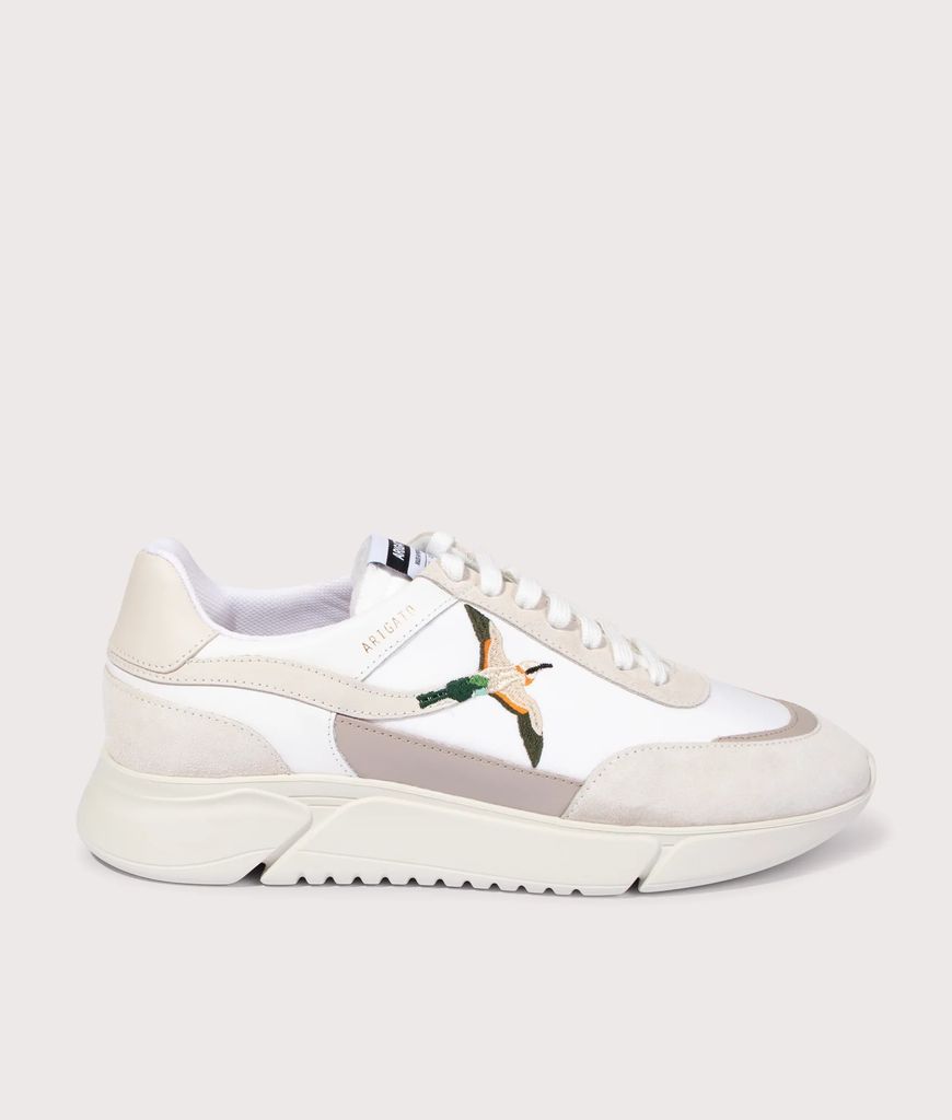 Genesis Stripe Bee Bird Sneakers Colour: White/Beige, Size: 7
