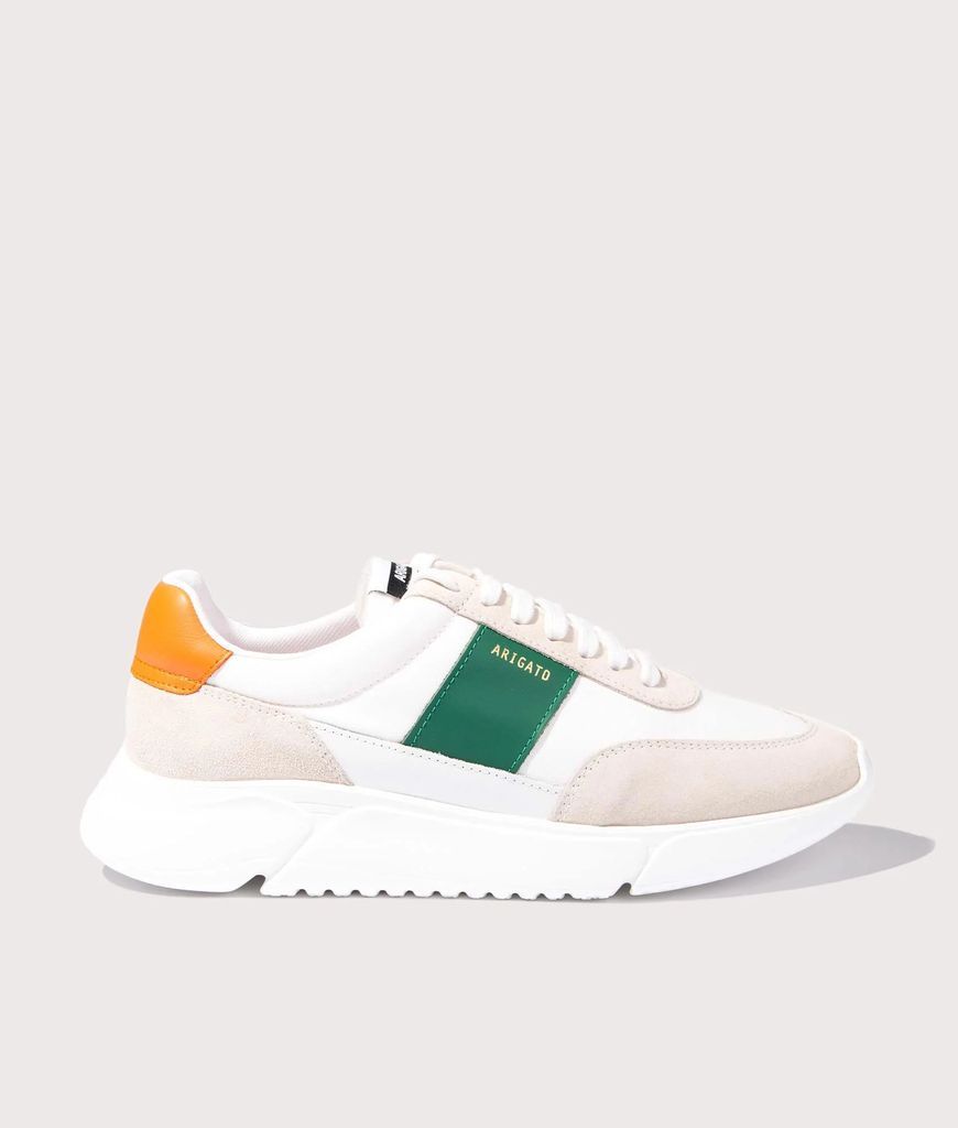 Genesis Vintage Runner Colour: White/Orange/Green, Size: 9