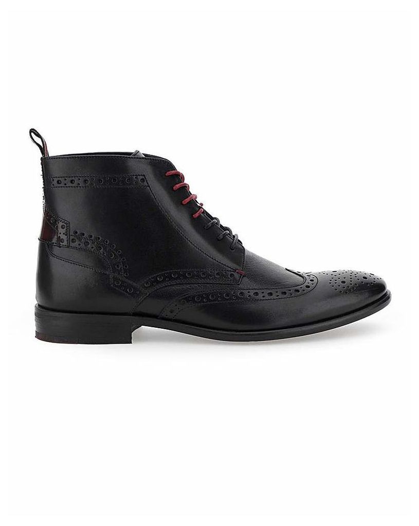 Peter Werth Leather Lace up Brogue Boot