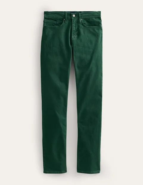 Garment Dye 5 Pocket Trousers Green Men Boden, Palm Leaf