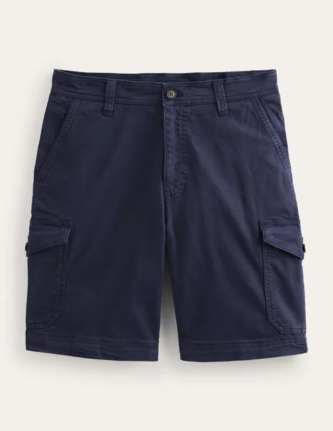 Garment Dye Cargo Shorts Blue Men Boden, French Navy