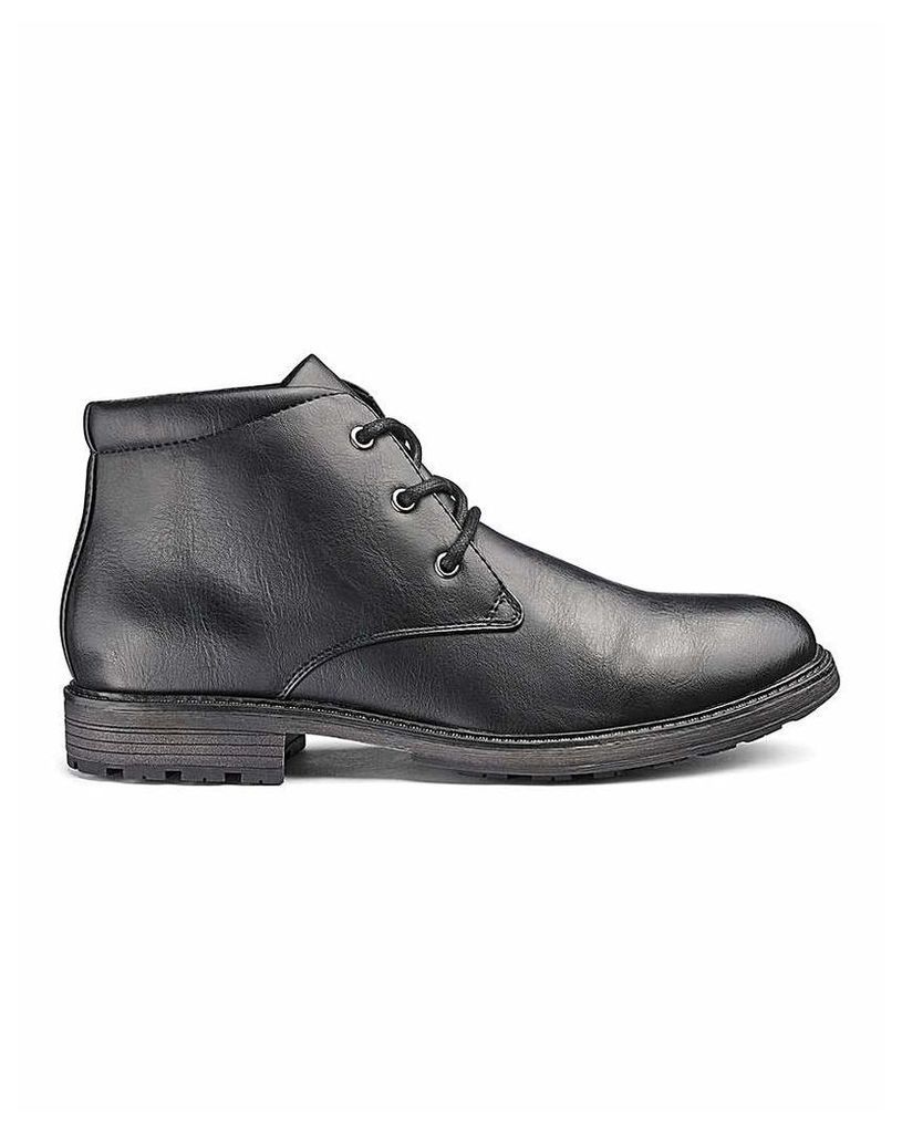 Leather Look Chukka Boots