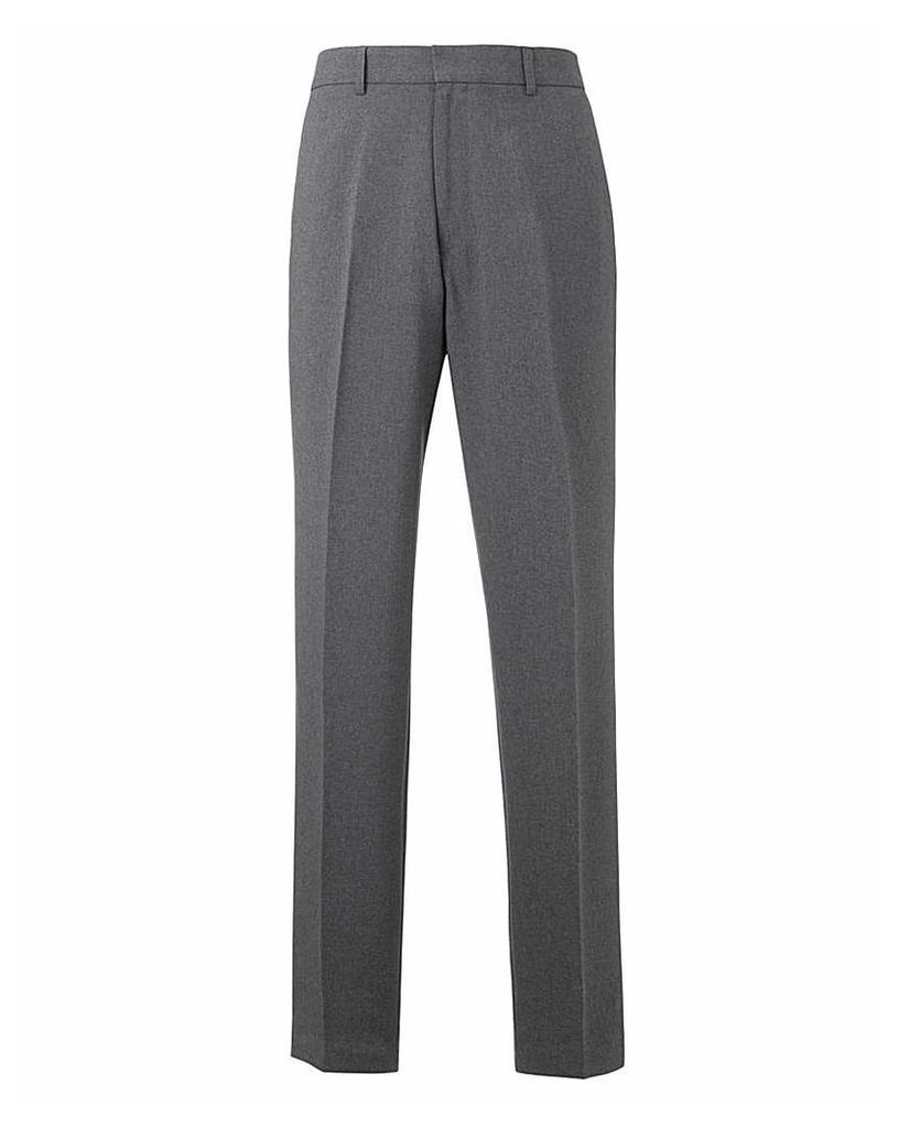 Jacamo Charcoal Easy Care Trousers 33In