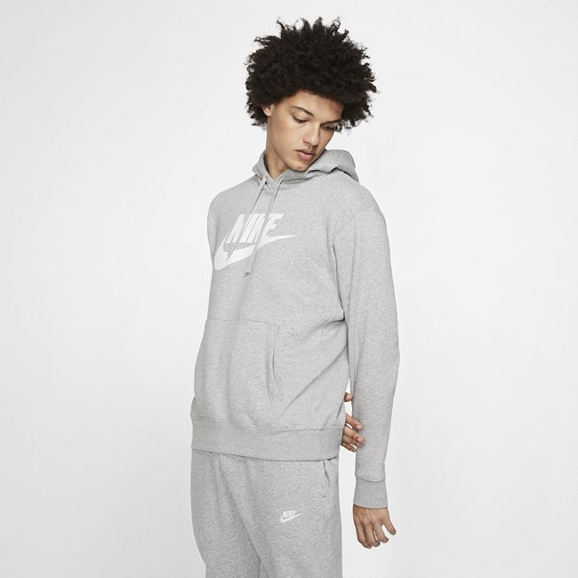 Sportswear Club Fleece Men's Graphic Pullover Hoodie - Grey