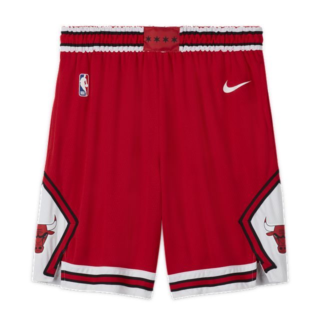 Chicago Bulls Icon Edition Men's Nike NBA Swingman Shorts - Red