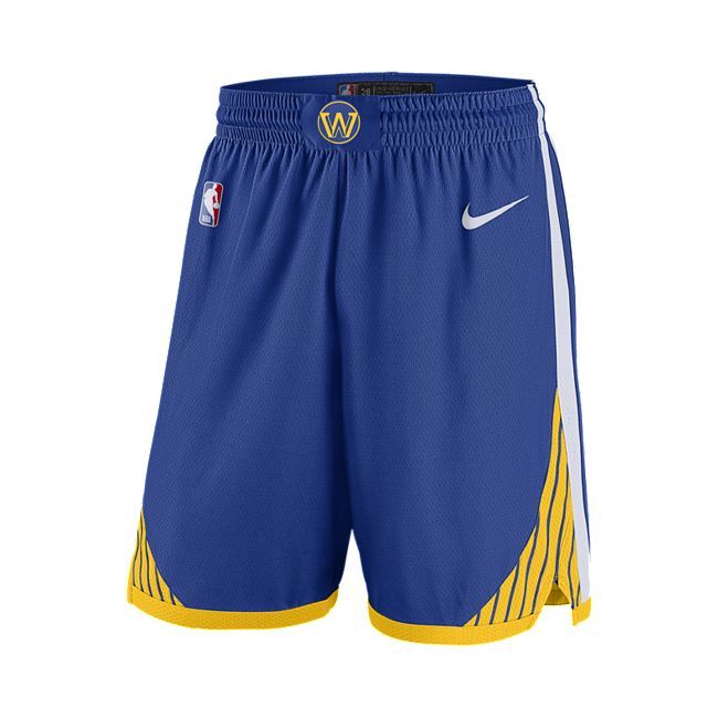 Golden State Warriors Icon Edition Men's Nike NBA Swingman Shorts - Blue
