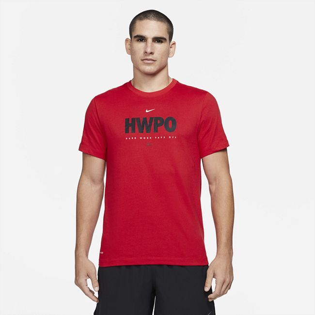 Dri-FIT 'HWPO' Men's Training T-Shirt - Red