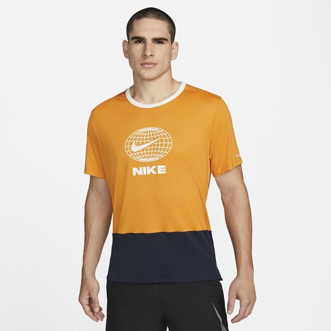 Dri-FIT Heritage Men's Short-Sleeve Running Top - Orange