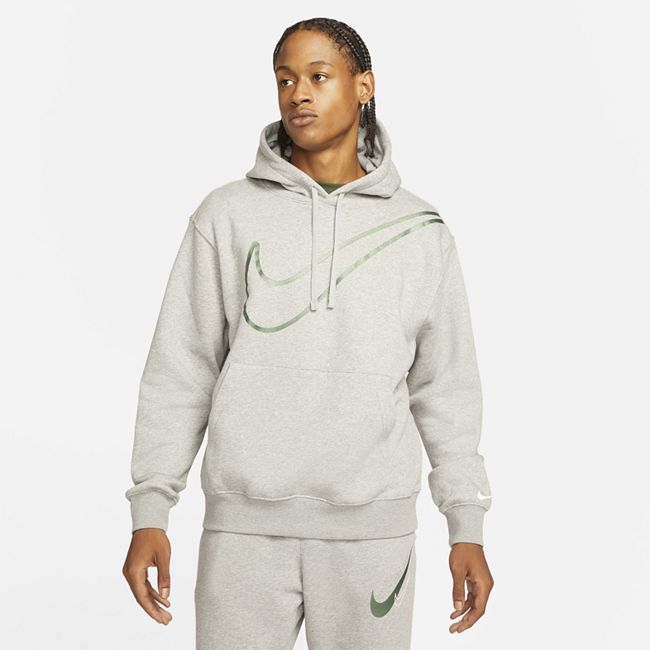Sportswear Men's Fleece Pullover Hoodie - Grey