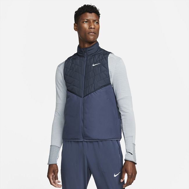 Therma-FIT Repel Men's Synthetic-Fill Running Gilet - Blue