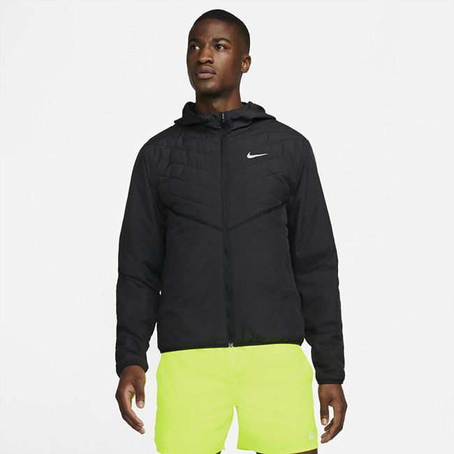 Therma-FIT Repel Men's Synthetic-Fill Running Jacket - Black