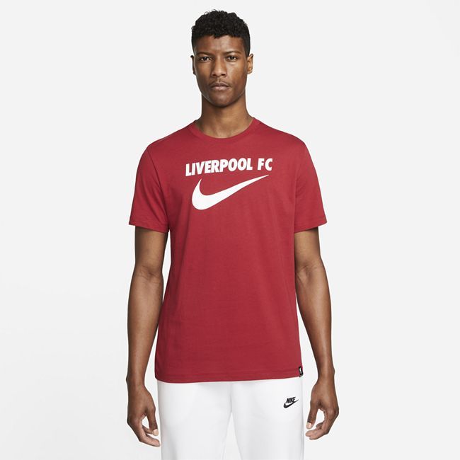 Liverpool F.C. Swoosh Men's Football T-Shirt - Red