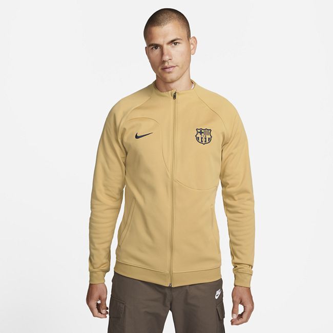 F.C. Barcelona Academy Pro Men's Nike Football Jacket - Brown
