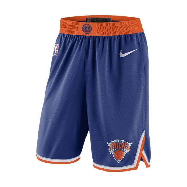 New York Knicks Icon Edition Men's Nike NBA Swingman Shorts - Blue