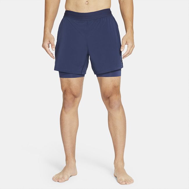 Yoga Men's 2-in-1 Shorts - Blue