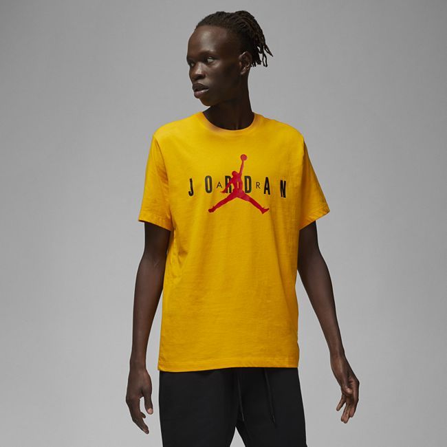 Jordan Air Wordmark Men's T-Shirt - Yellow