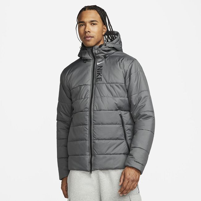 Sportswear Hybrid Men's Synthetic-Fill Jacket - Grey