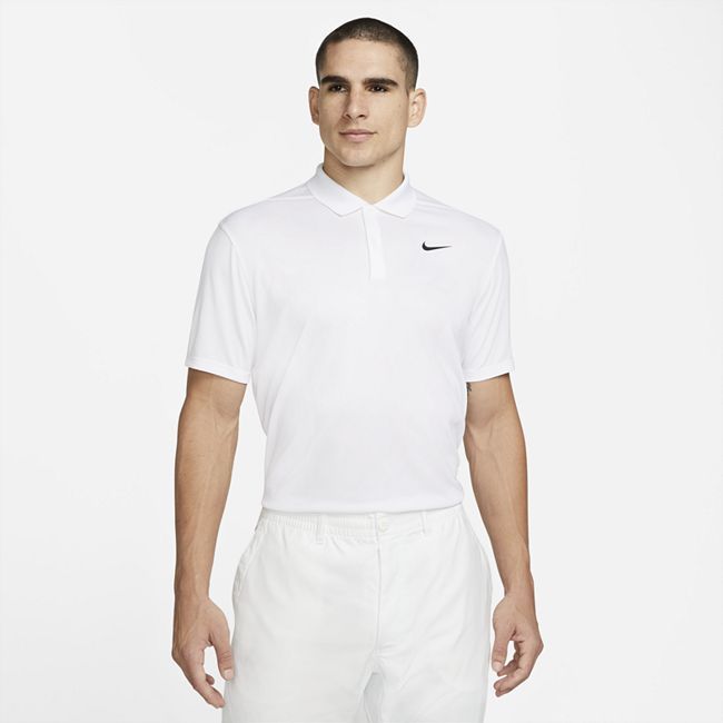 NikeCourt Dri-FIT Men's Tennis Polo - White