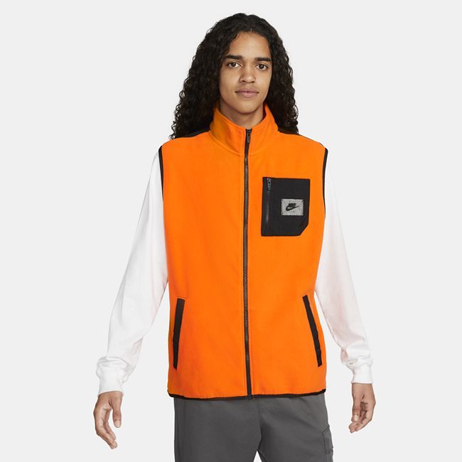 Sportswear Therma-FIT Men's Sports Utility Fleece Gilet - Orange