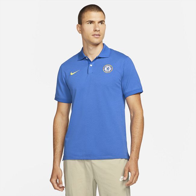 The Nike Polo Chelsea F.C. Men's Slim-Fit Polo - Blue