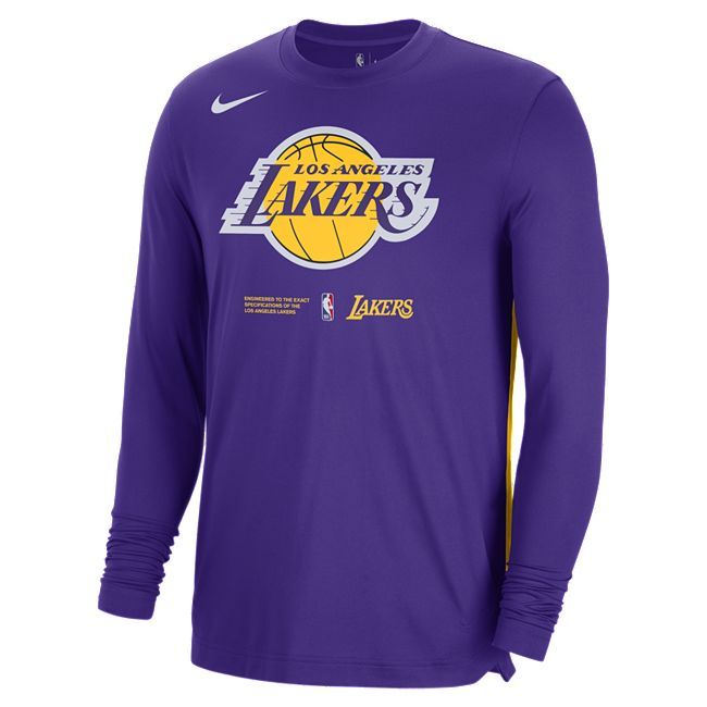 Los Angeles Lakers Men's Nike Dri-FIT NBA Long-Sleeve Top - Purple