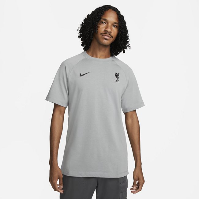 Liverpool F.C. Travel Away Men's Short-Sleeve Football Top - Grey