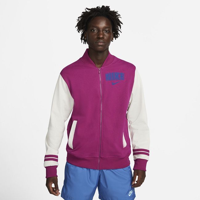 Sportswear Men's Fleece Varsity Jacket - Purple